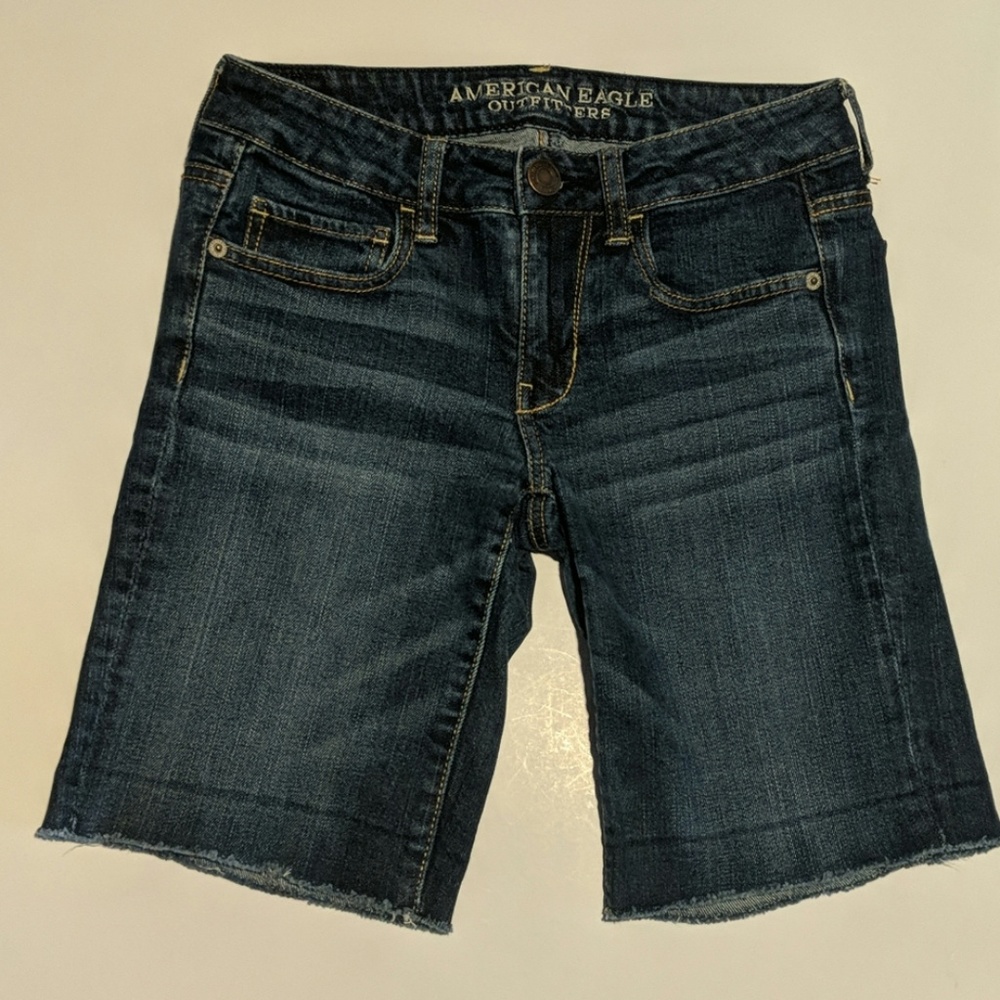 American Eagle -Blue Denim Bermuda Shorts